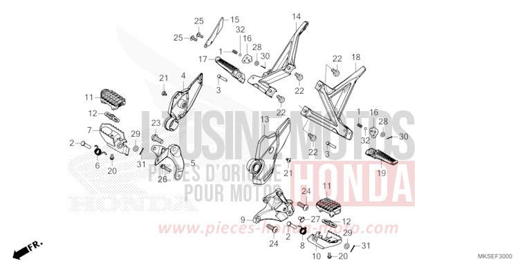 STUFE von Africa Twin DCT MAT BALLISTIC BLACK METALLIC (NHA86) von 2021